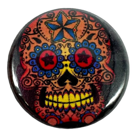 Lot of 13 Day of the Dead Sugar Skull 1” Lapel Pin Lot Dia De Los Muertos - Picture 5 of 12